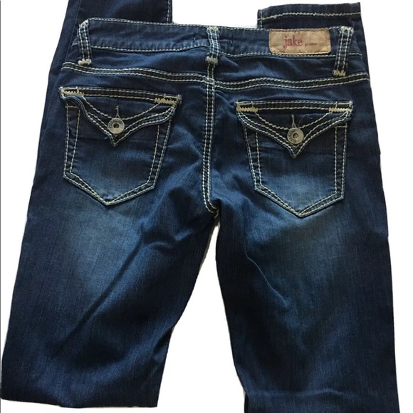 Jake Jeans Bella Flap Pocket Straight Leg Women /Juniors Jeans  #J231045 Size 3 - Picture 6 of 8